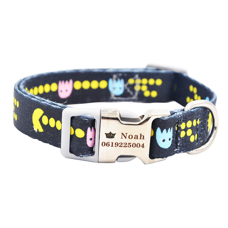 Fashion Colorful Personalized Pet Dog Tag Collar Custom Engraved Nameplate ID Anti-Lost